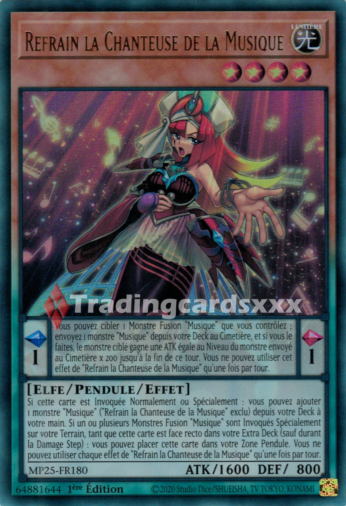 Yu-Gi-Oh! Refrain la Chanteuse de la Musique : UR MP25-FR180