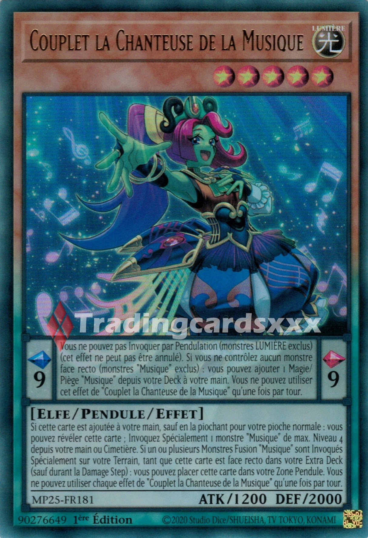 Yu-Gi-Oh! Couplet la Chanteuse de la Musique : UR MP25-FR181