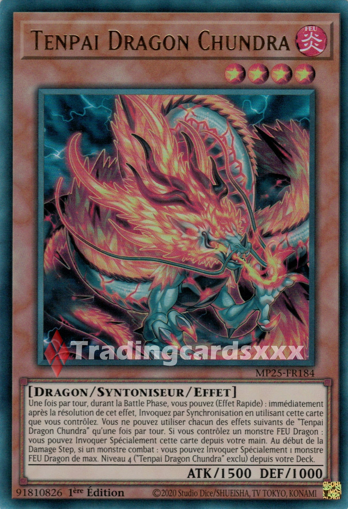 Yu-Gi-Oh! Tenpai Dragon Chundra : UR MP25-FR184