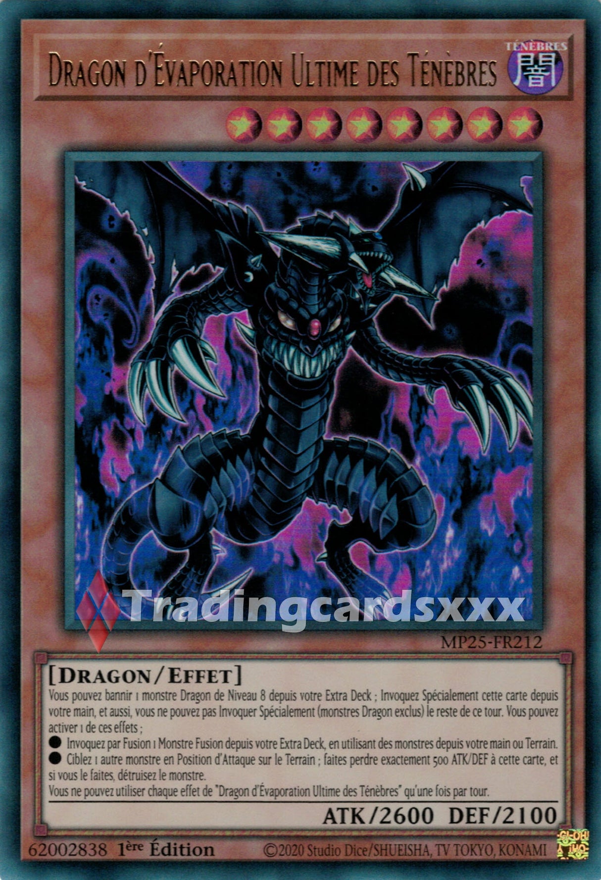 Yu-Gi-Oh! Dragon d'Évaporation Ultime des Ténèbres : UR MP25-FR212