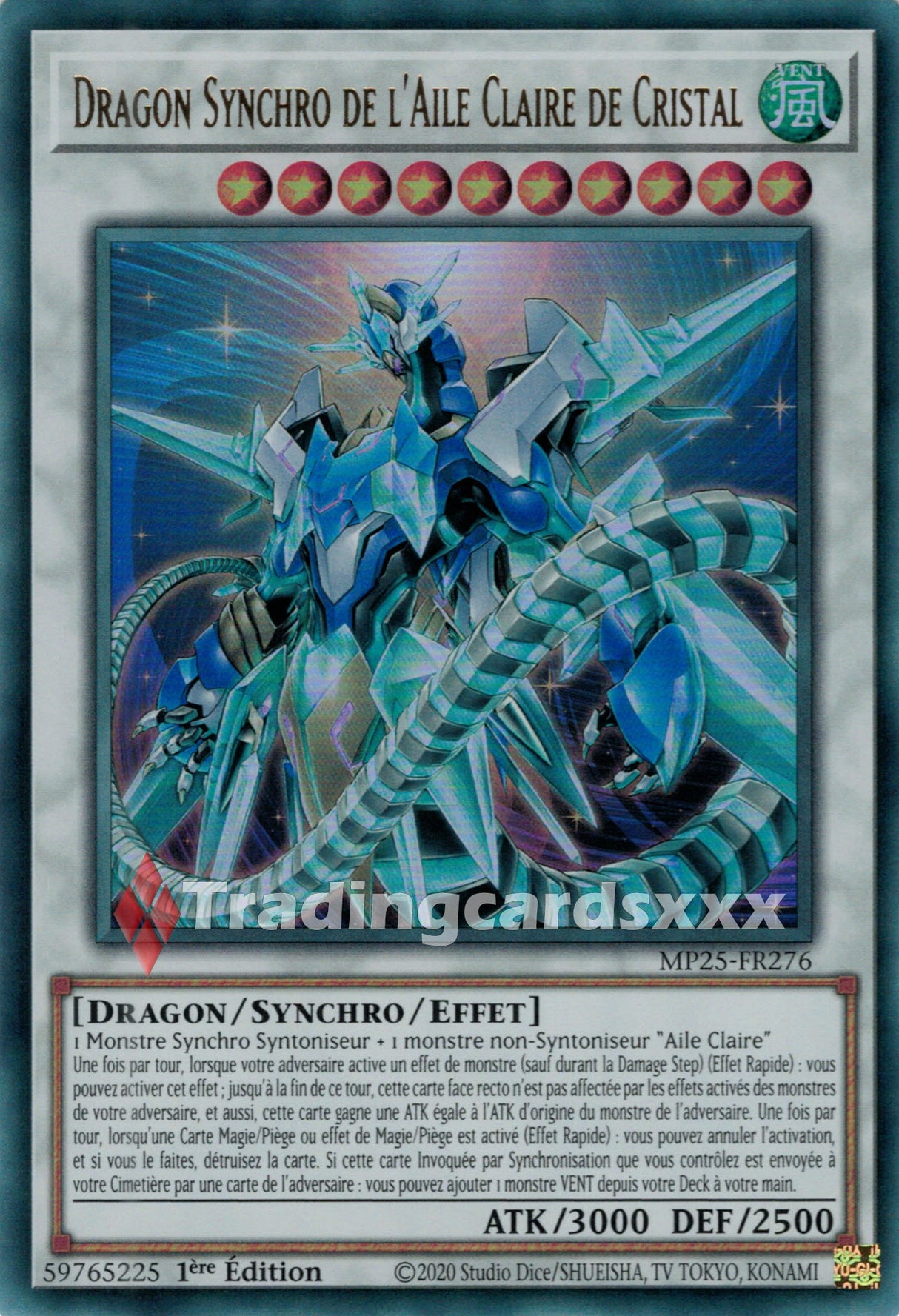 Yu-Gi-Oh! Dragon Synchro de l'Aile Claire de Cristal : UR MP25-FR276