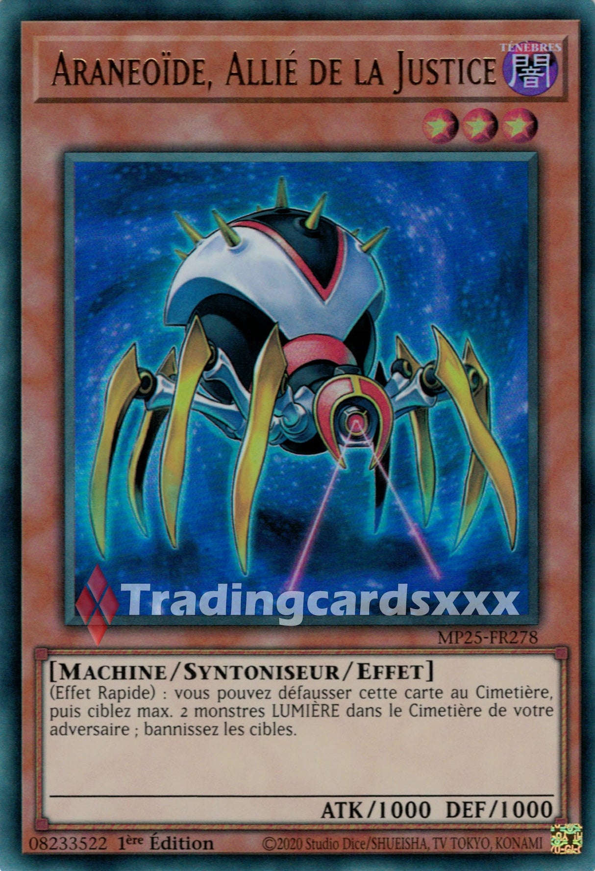 Yu-Gi-Oh! Araneoïde, Allié de la Justice : UR MP25-FR278