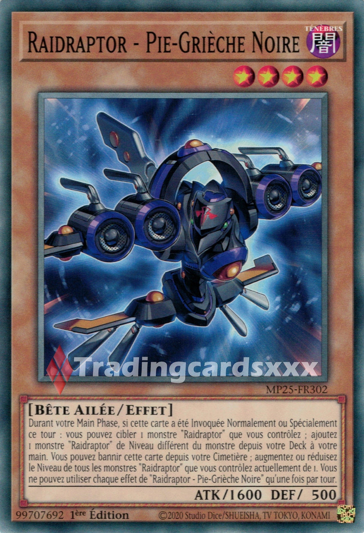 Yu-Gi-Oh! Raidraptor - Pie-Grièche Noire : C MP25-FR302