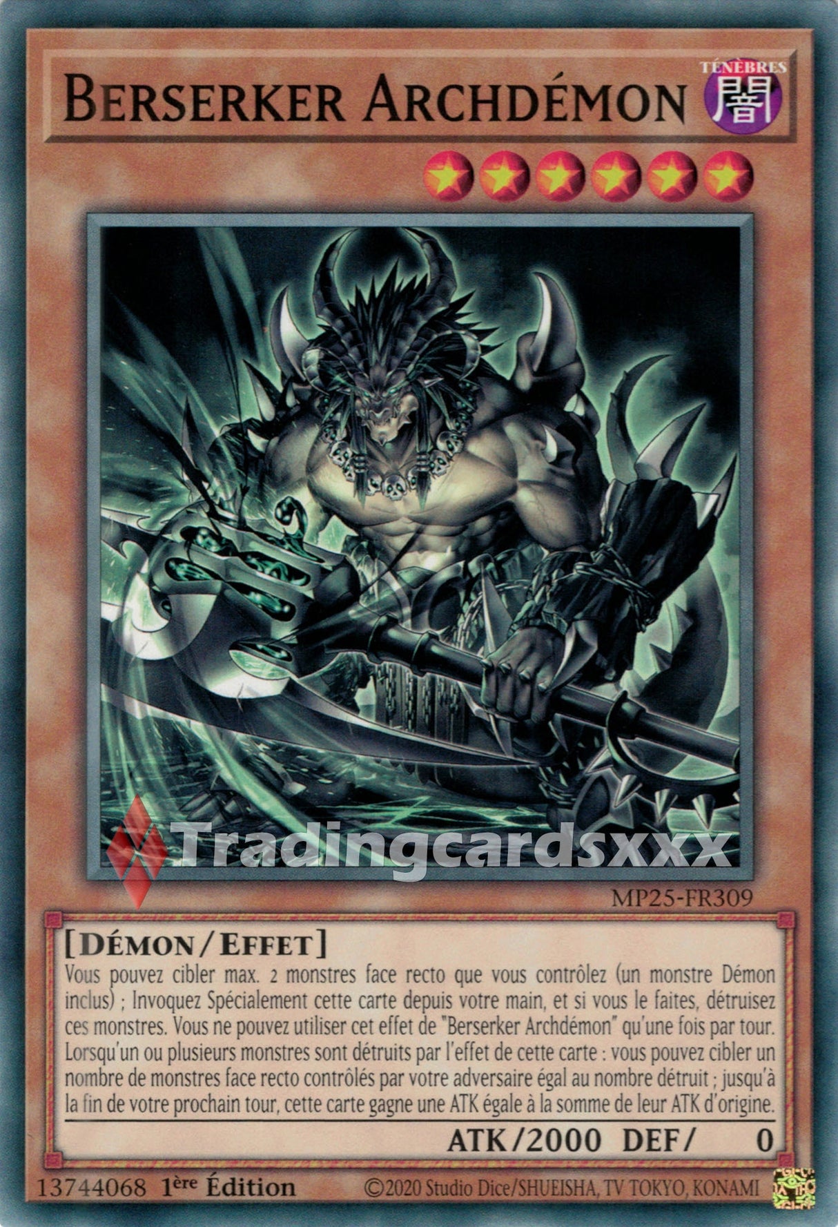 Yu-Gi-Oh! Berserker Archdémon : C MP25-FR309