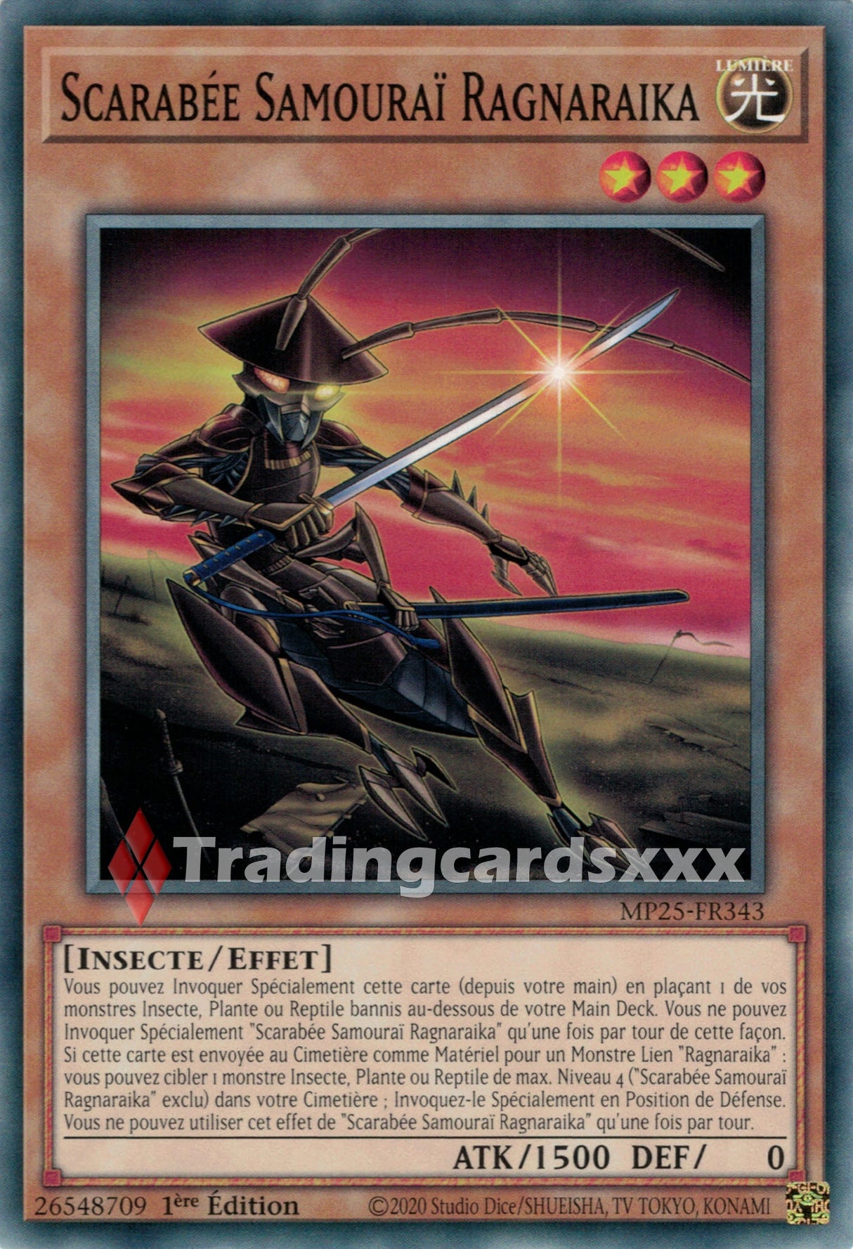 Yu-Gi-Oh! Scarabée Samouraï Ragnaraika : C MP25-FR343