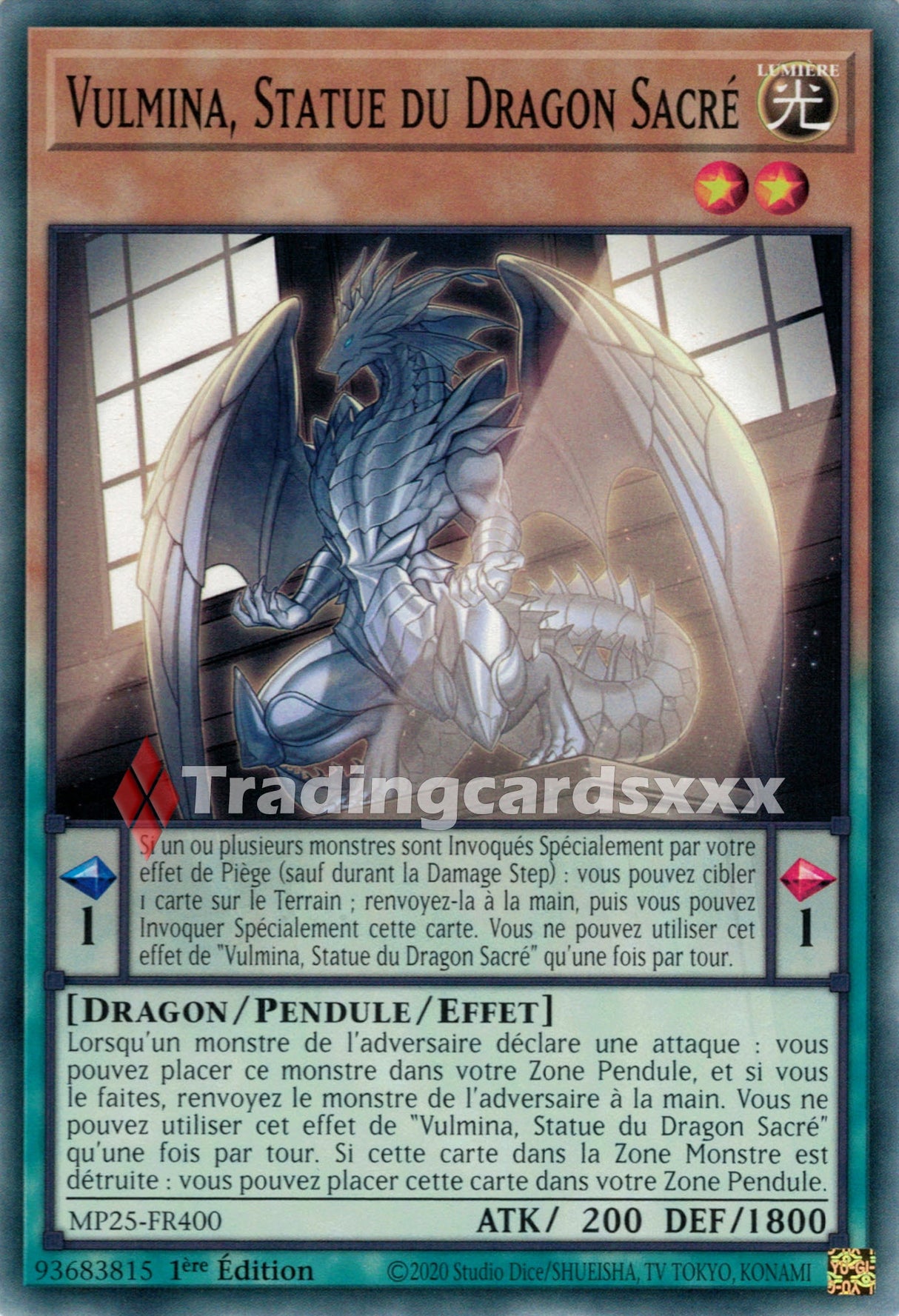 Yu-Gi-Oh! Vulmina, Statue du Dragon Sacré : C MP25-FR400