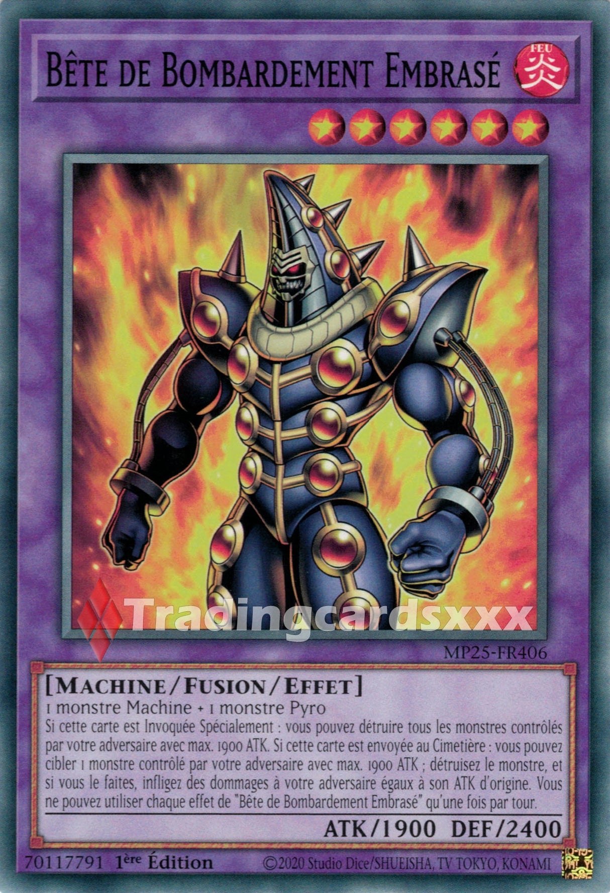 Yu-Gi-Oh! Bête de Bombardement Embrasé : C MP25-FR406