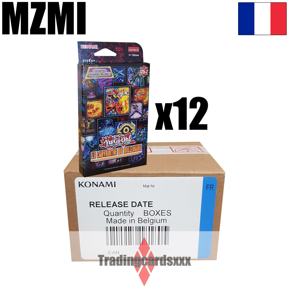 Yu-Gi-Oh! Carton de 12 Packs de 3 boosters : Le Labyrinthe du Millénaire
