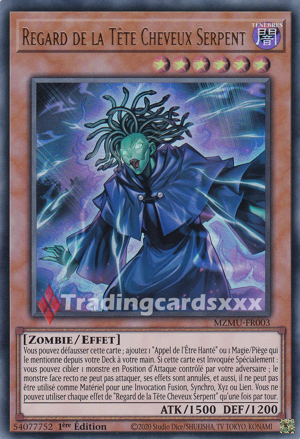Yu-Gi-Oh! Regard de la Tête Cheveux Serpent : UR MZMU-FR003