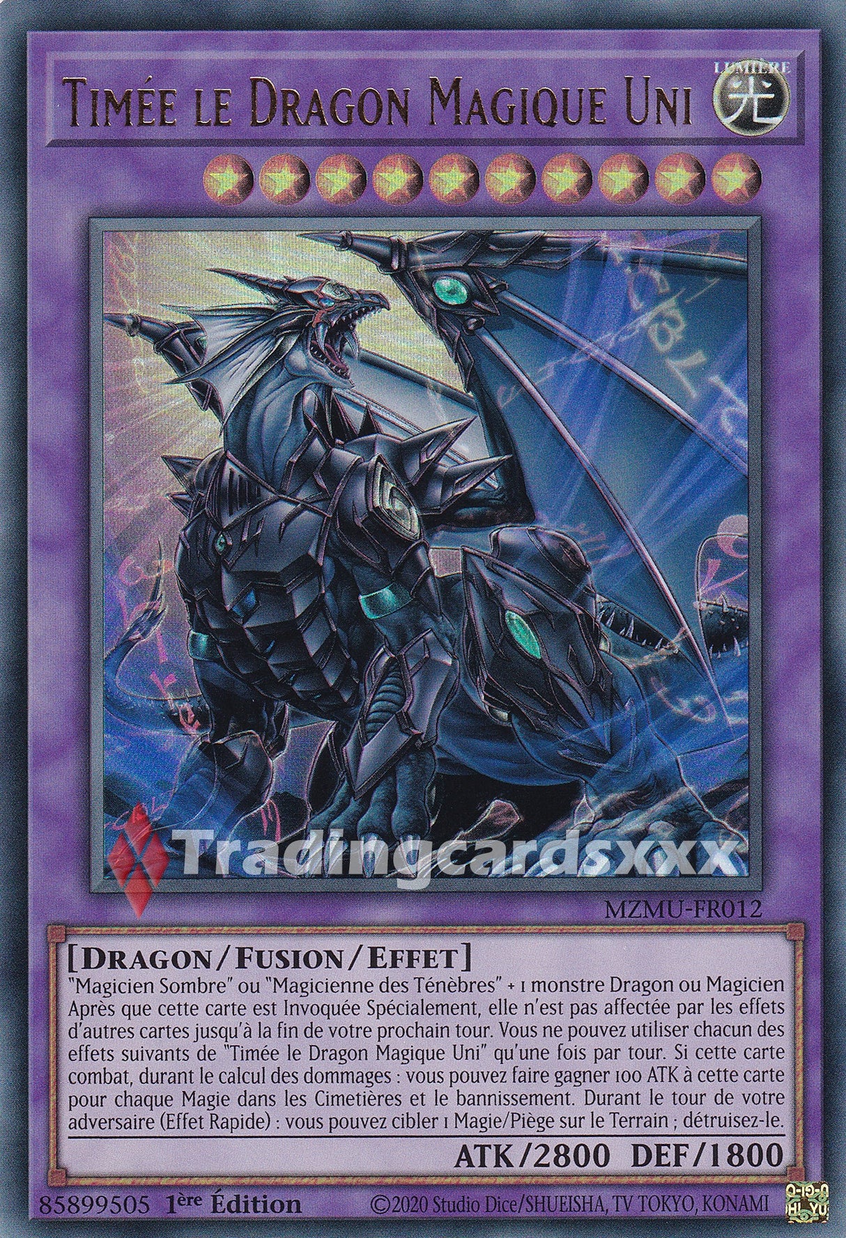 Yu-Gi-Oh! Timée le Dragon Magique Uni : UR MZMU-FR012