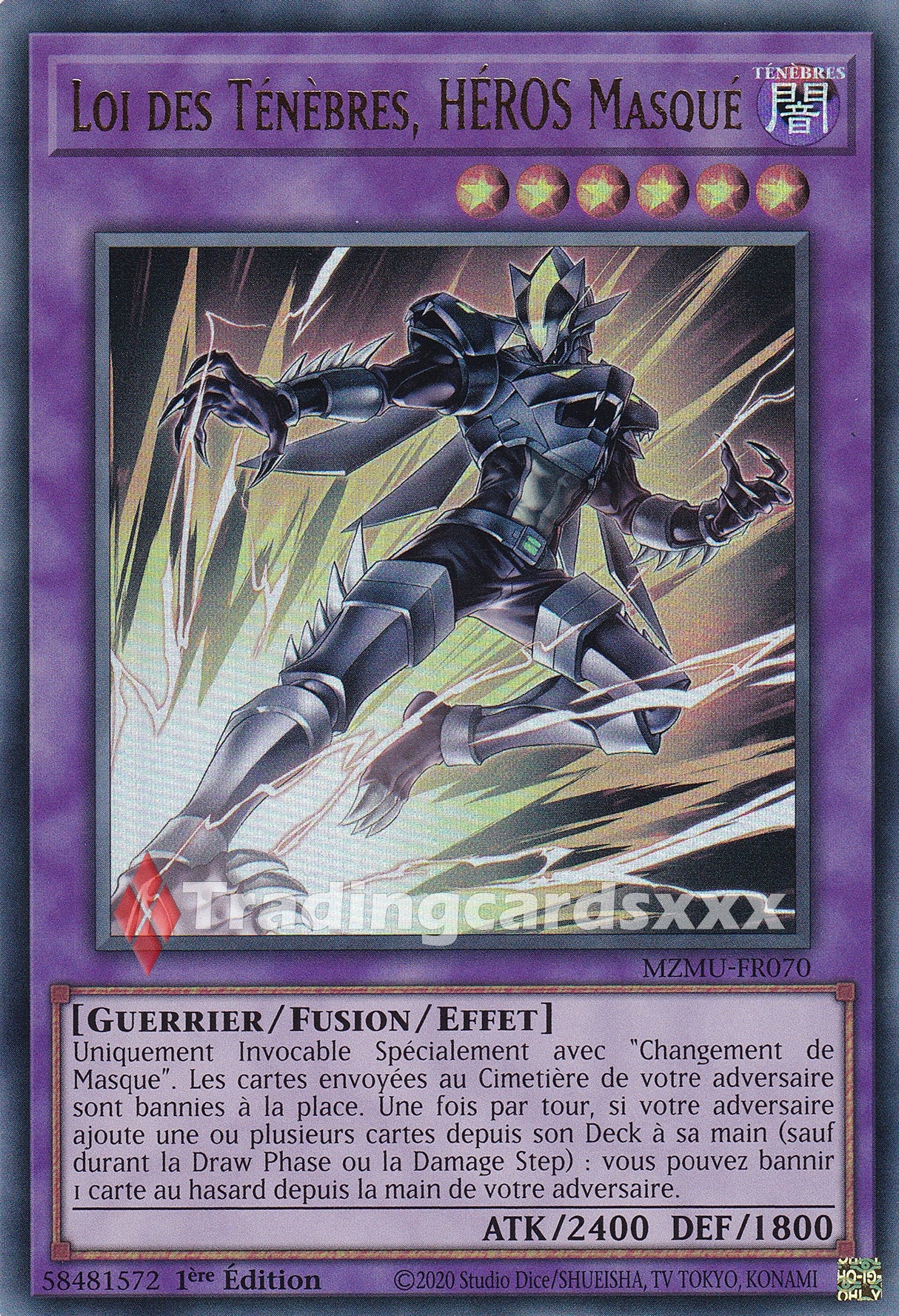 Yu-Gi-Oh! Loi des Ténèbres, HÉROS Masqué : UR MZMU-FR070