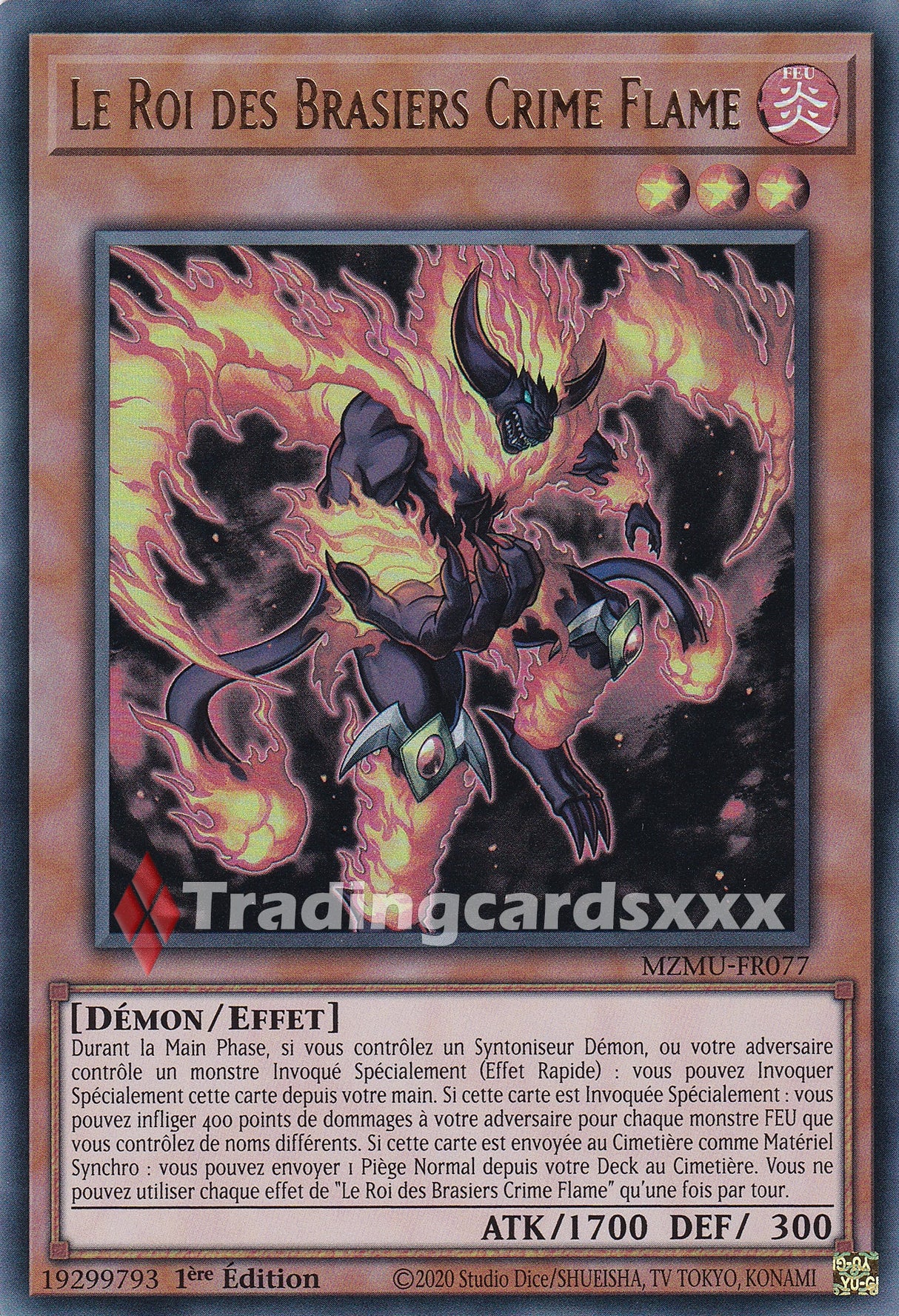Yu-Gi-Oh! Le Roi des Brasiers Crime Flame : UR MZMU-FR077