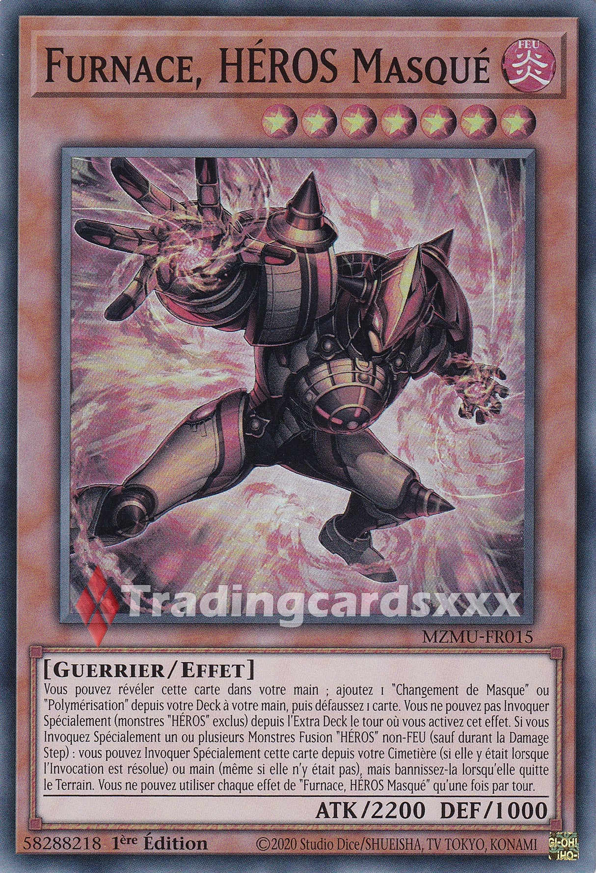 Yu-Gi-Oh! Furnace, HÉROS Masqué : SR MZMU-FR015