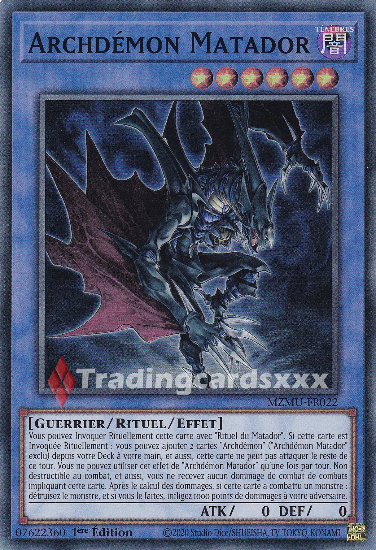 Yu-Gi-Oh! Archdémon Matador : SR MZMU-FR022