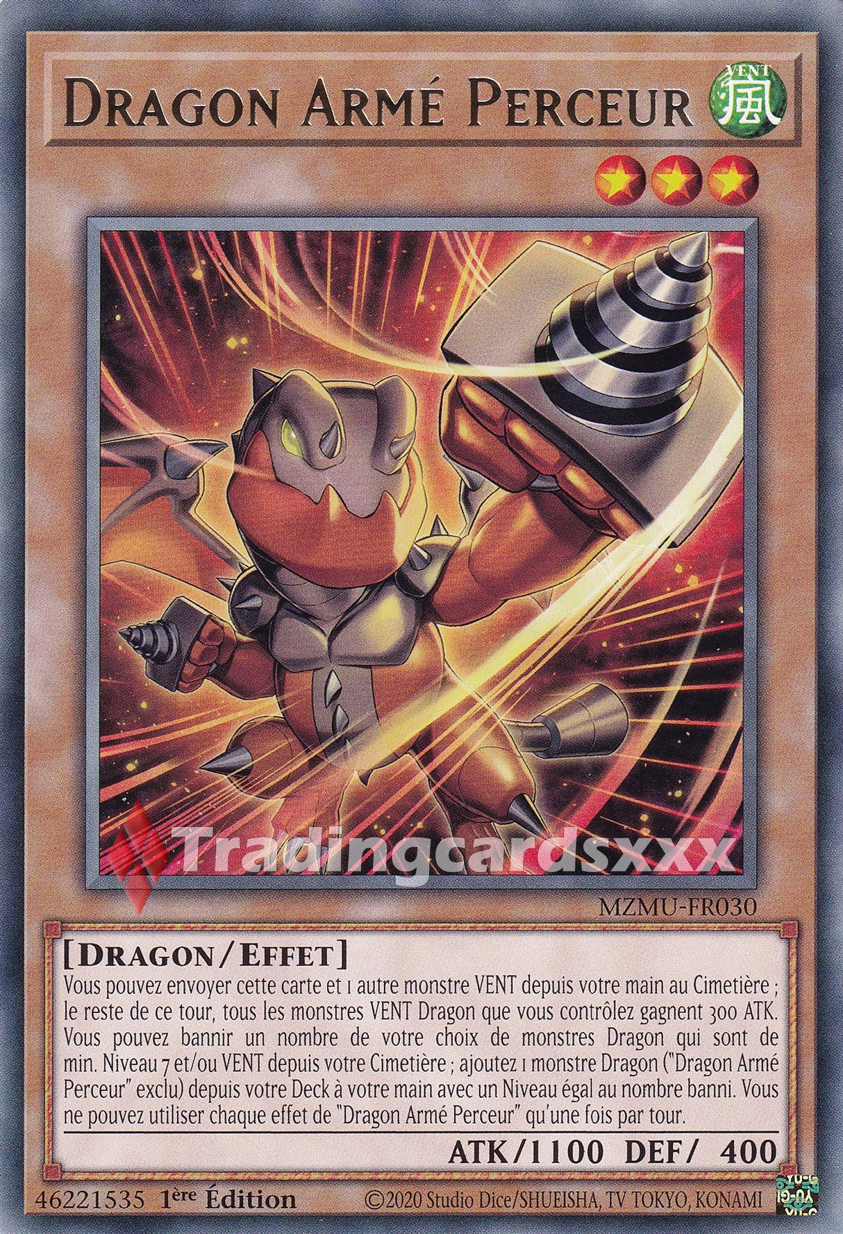 Yu-Gi-Oh! Dragon Armé Perceur : R MZMU-FR030