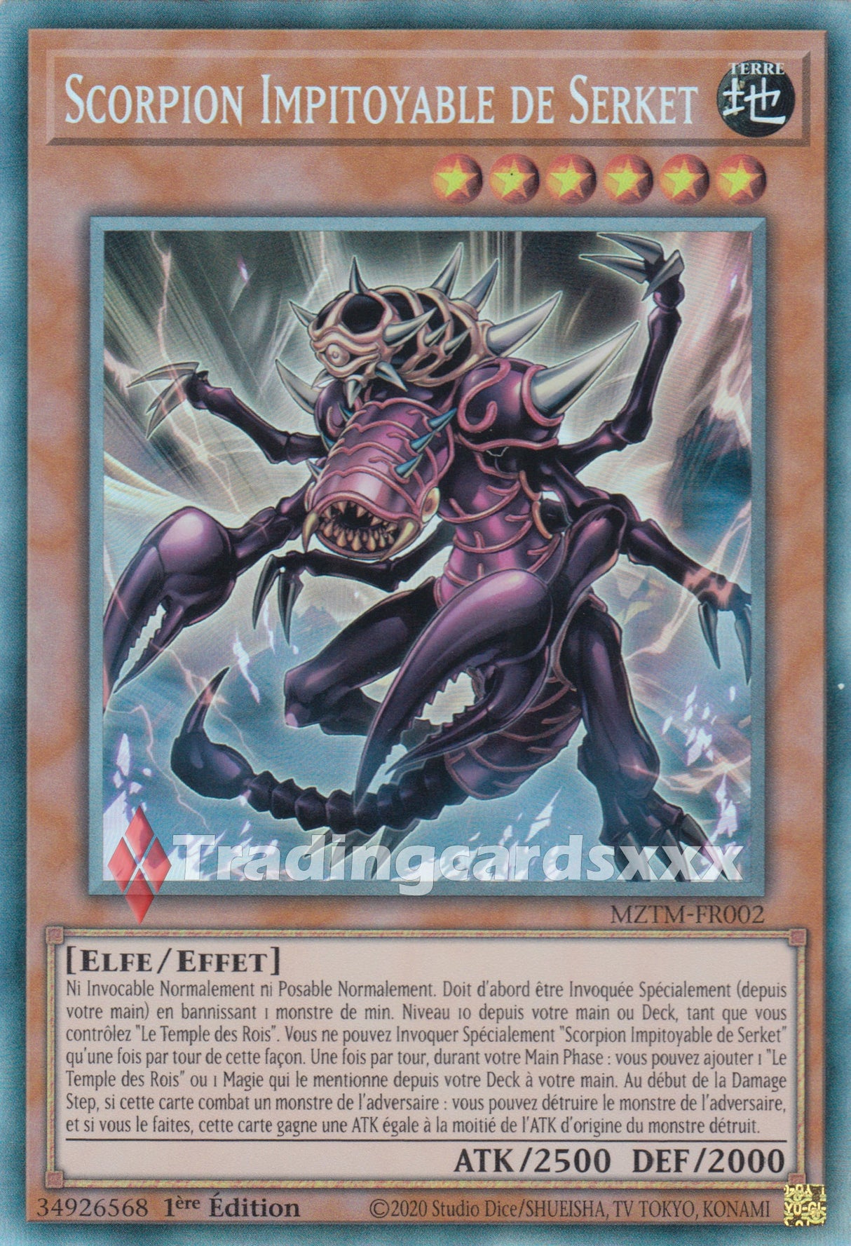 Yu-Gi-Oh! Scorpion Impitoyable de Serket : CR MZTM-FR002