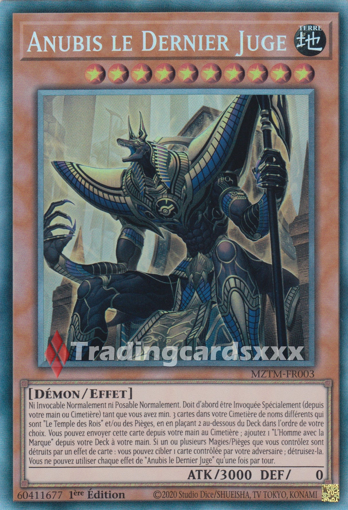 Yu-Gi-Oh! Anubis le Dernier Juge : CR MZTM-FR003