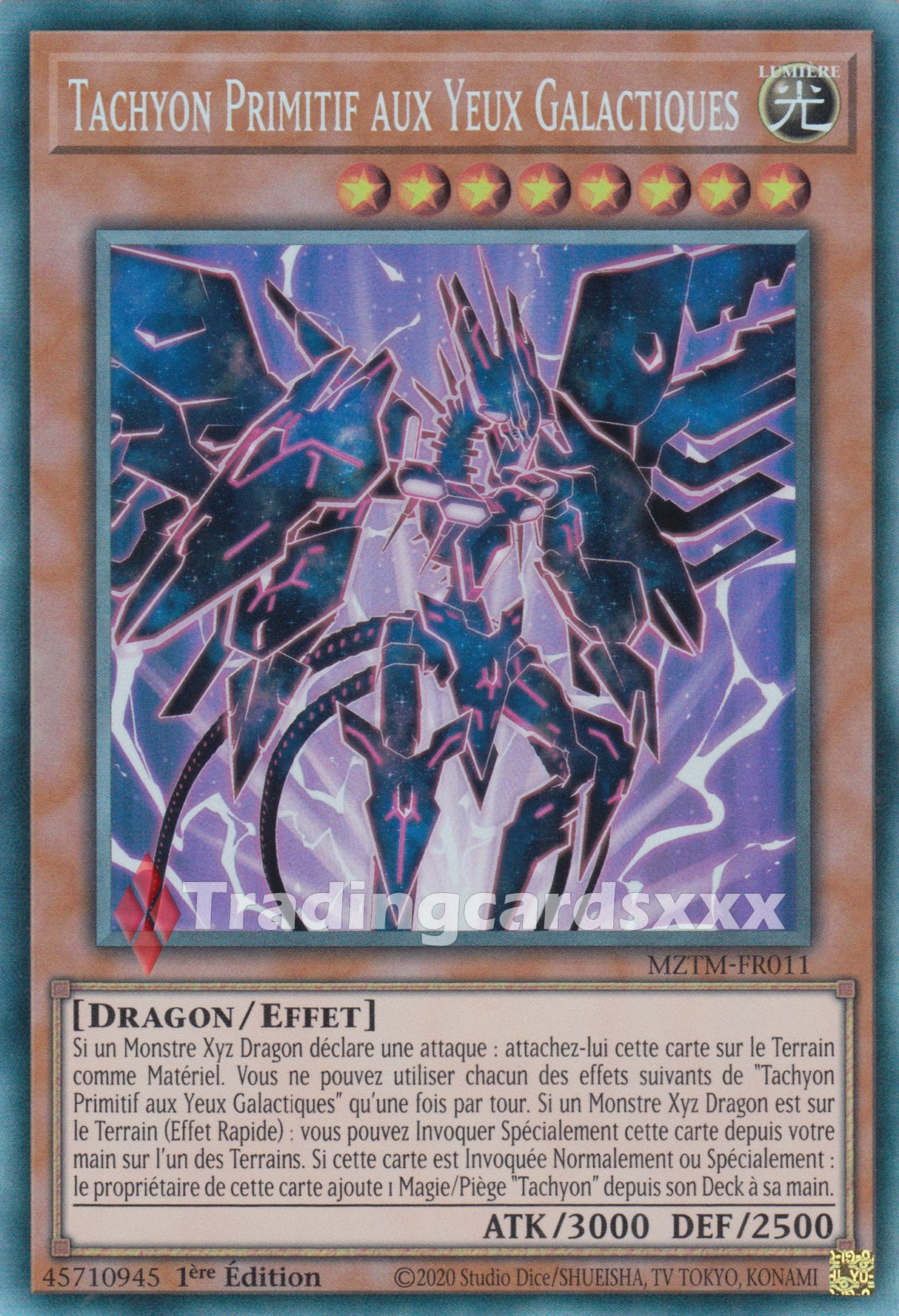 Yu-Gi-Oh! Tachyon Primitif aux Yeux Galactiques : CR MZTM-FR011
