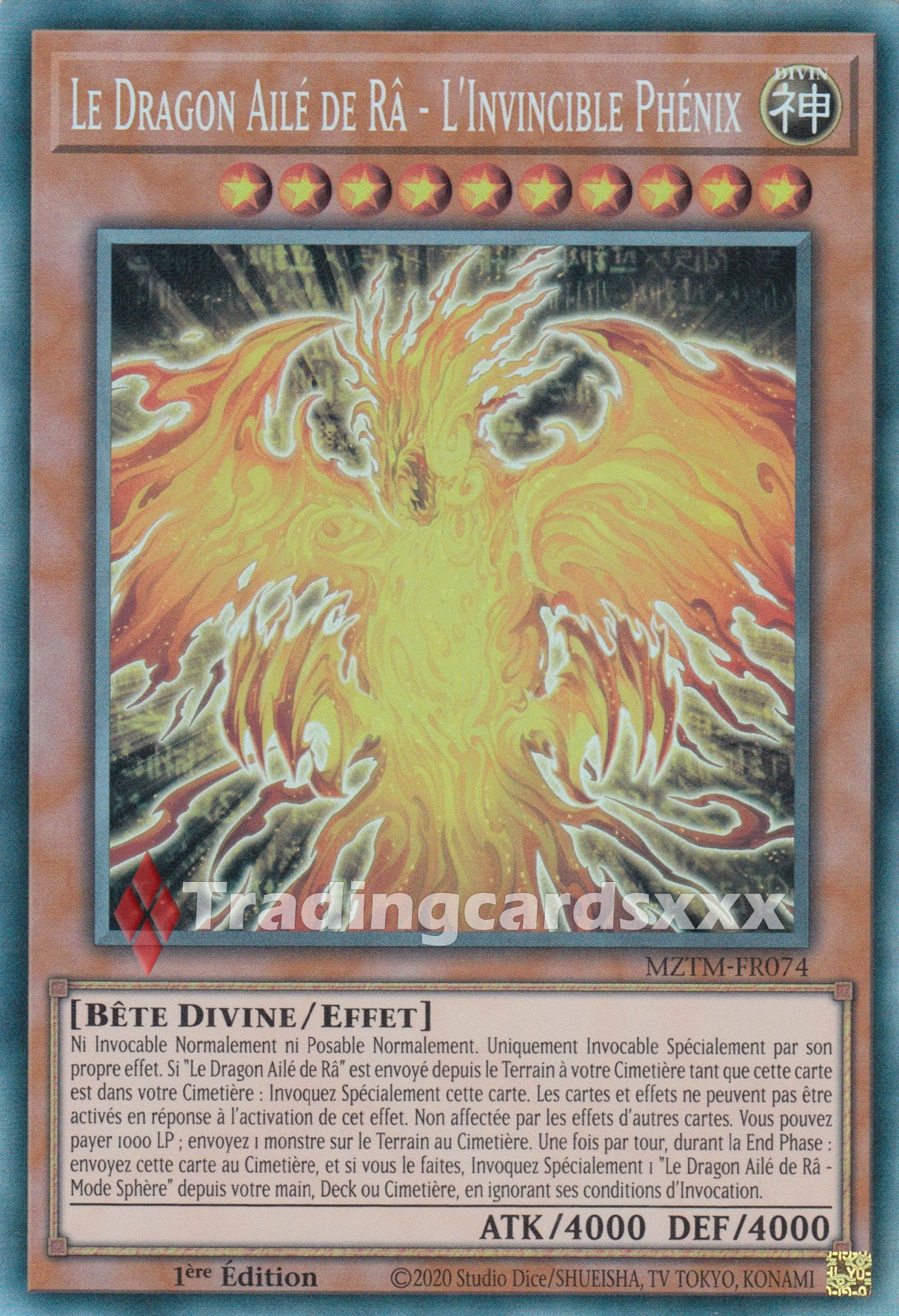 Yu-Gi-Oh! Le Dragon Ailé de Râ - L'Invincible Phénix : CR MZTM-FR074