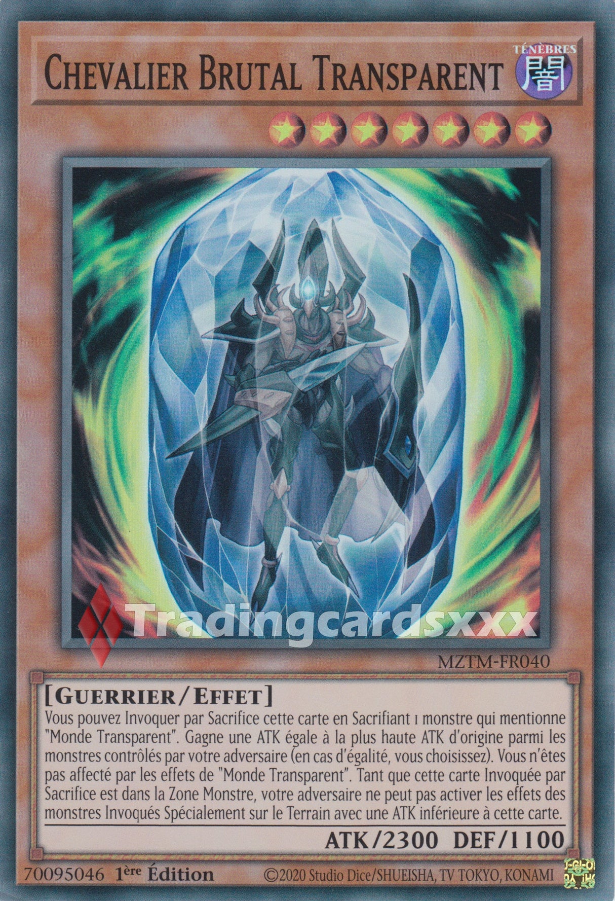 Yu-Gi-Oh! Chevalier Brutal Transparent : SR MZTM-FR040