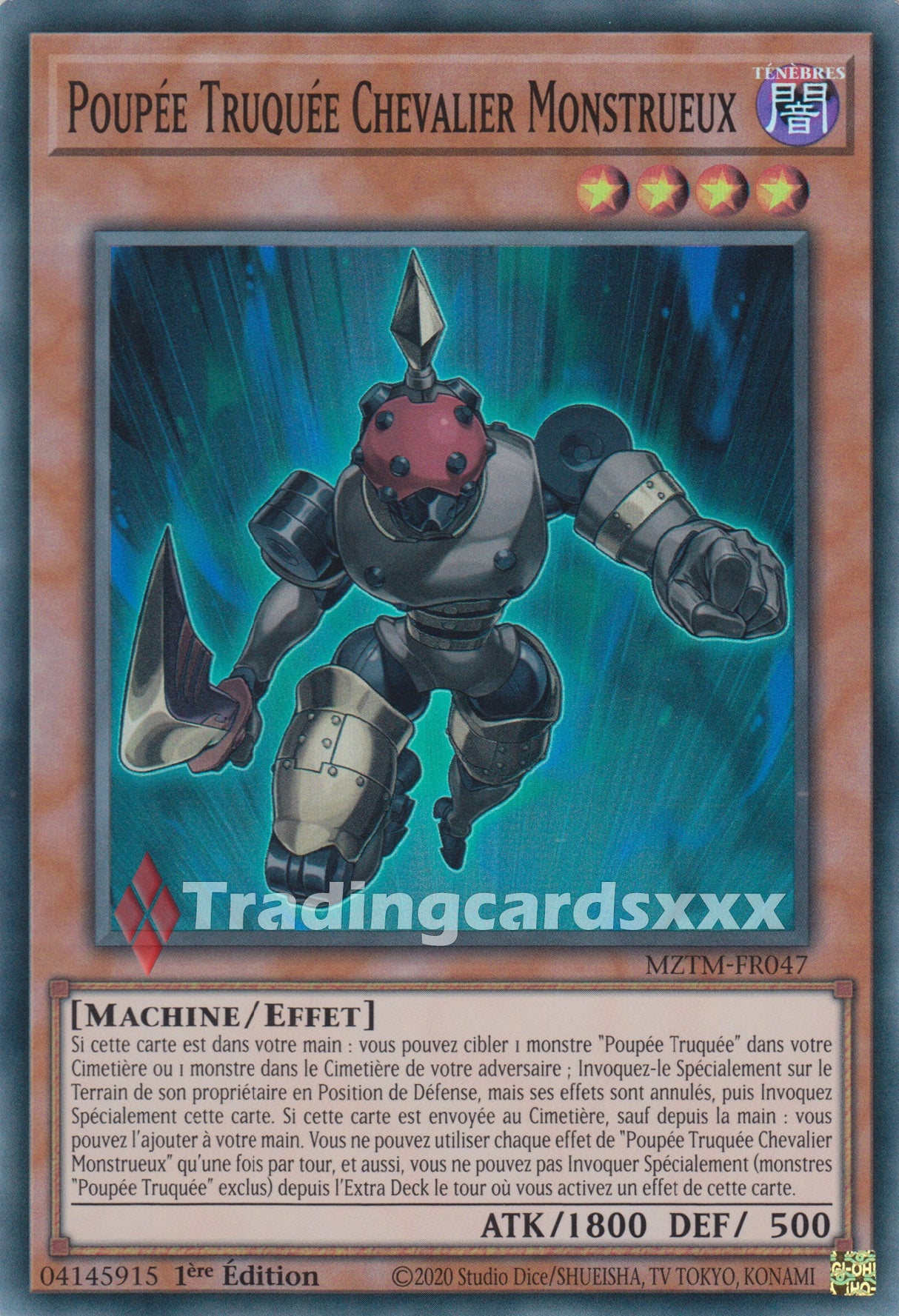 Yu-Gi-Oh! Poupée Truquée Chevalier Monstrueux : SR MZTM-FR047