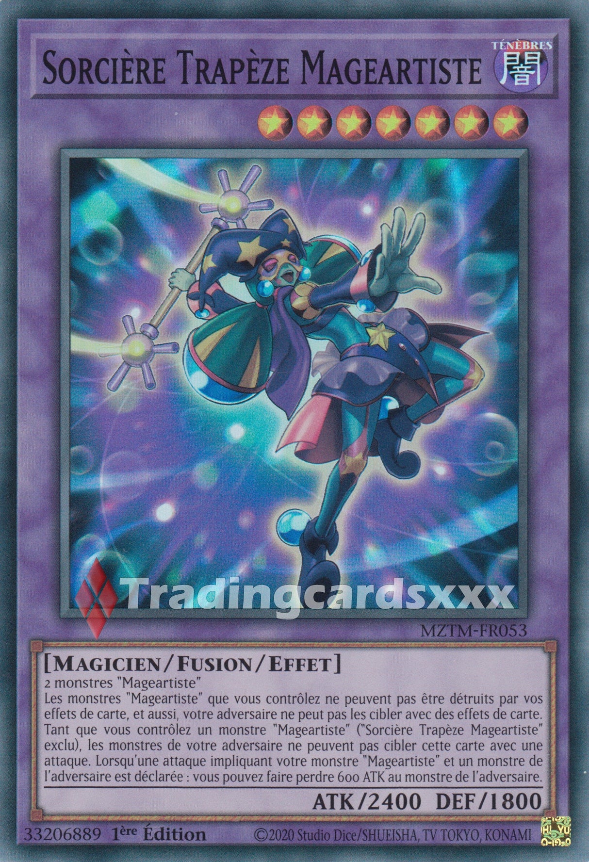 Yu-Gi-Oh! Sorcière Trapèze Mageartiste : SR MZTM-FR053
