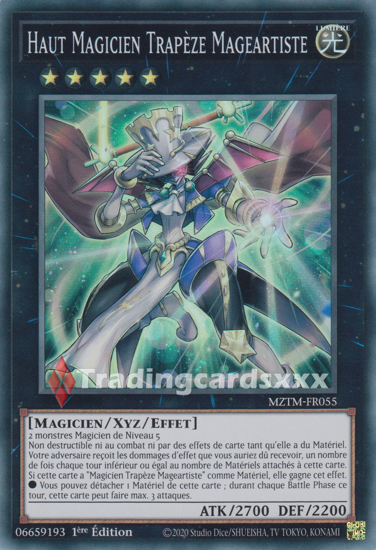 Yu-Gi-Oh! Haut Magicien Trapèze Mageartiste : SR MZTM-FR055