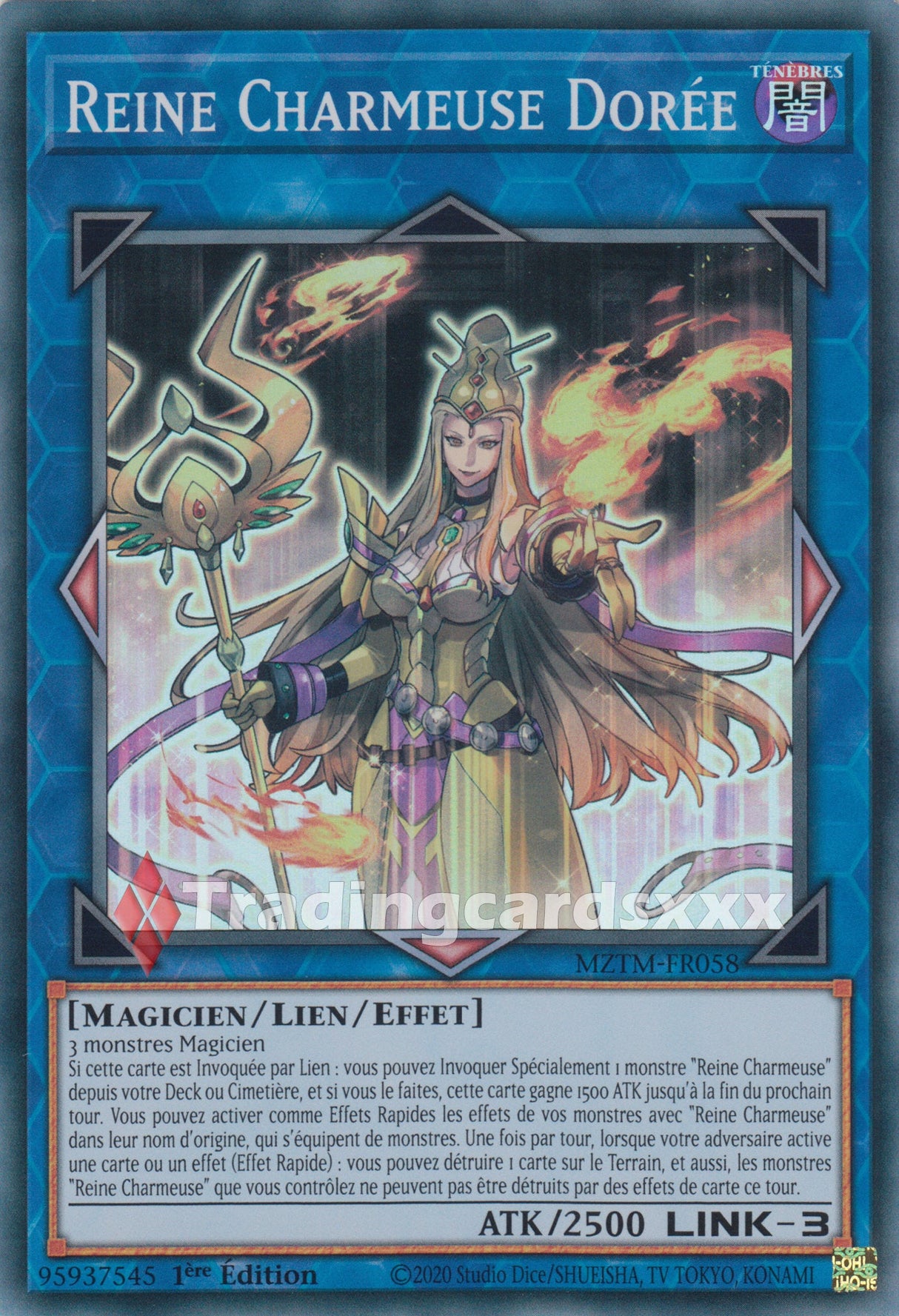 Yu-Gi-Oh! Reine Charmeuse Dorée : SR MZTM-FR058