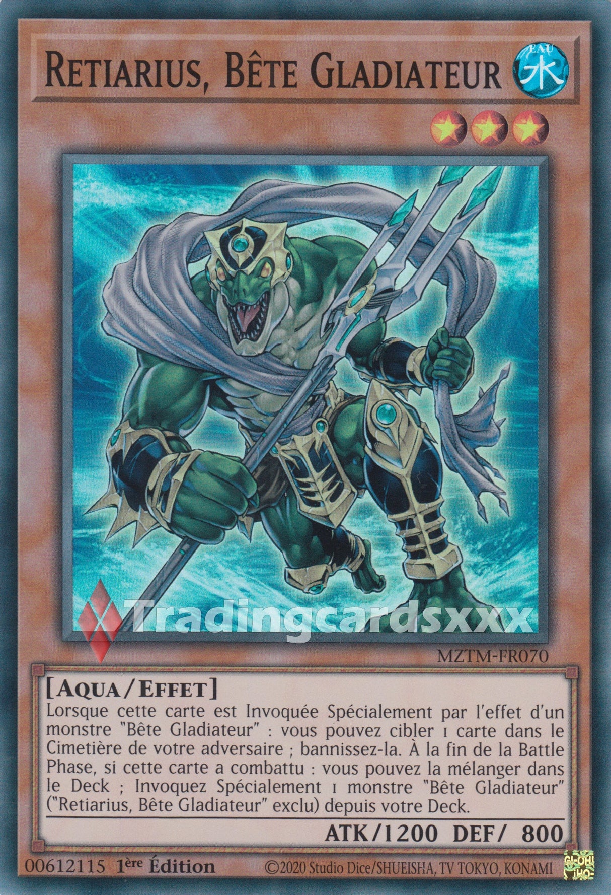 Yu-Gi-Oh! Retiarius, Bête Gladiateur : SR MZTM-FR070