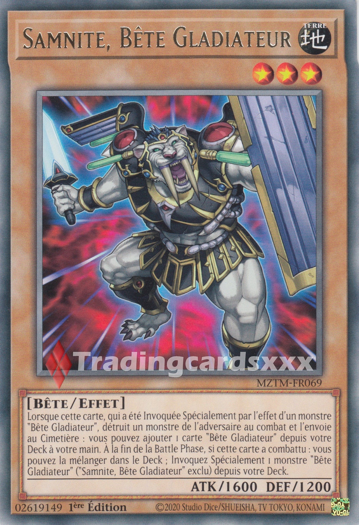 Yu-Gi-Oh! Samnite, Bête Gladiateur : R MZTM-FR069