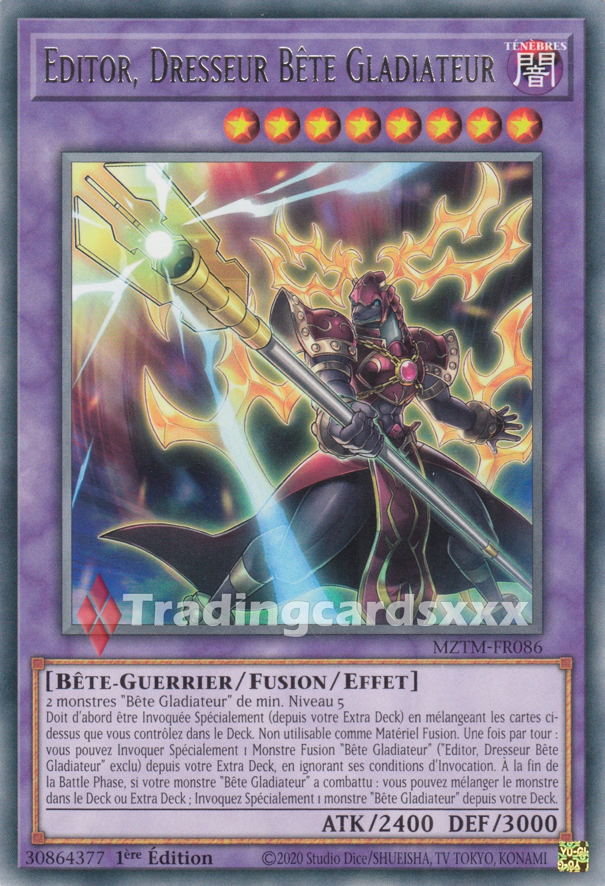 Yu-Gi-Oh! Editor, Dresseur Bête Gladiateur : R MZTM-FR086