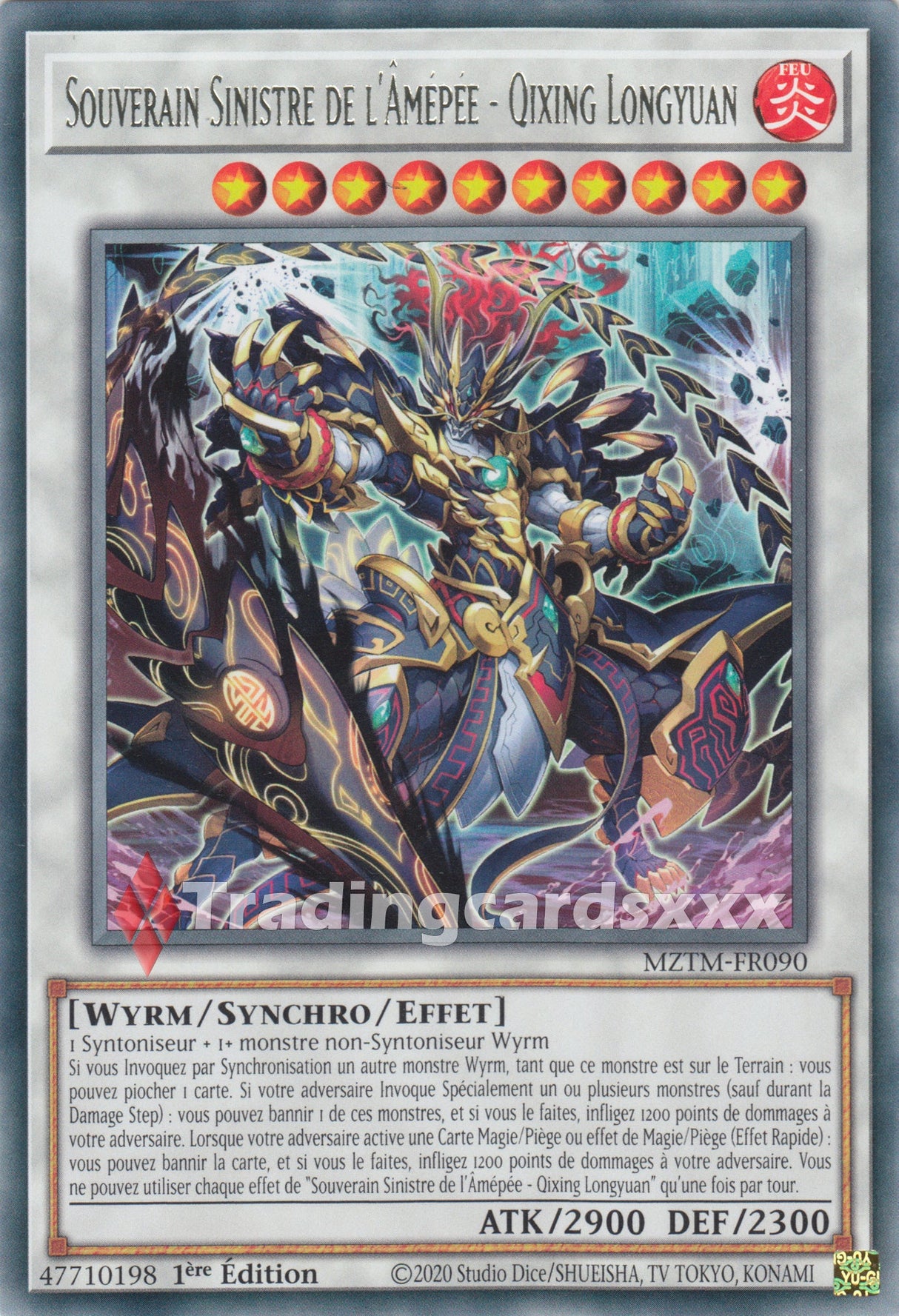 Yu-Gi-Oh! Souverain Sinistre de l'Âmépée - Qixing Longyuan : R MZTM-FR090