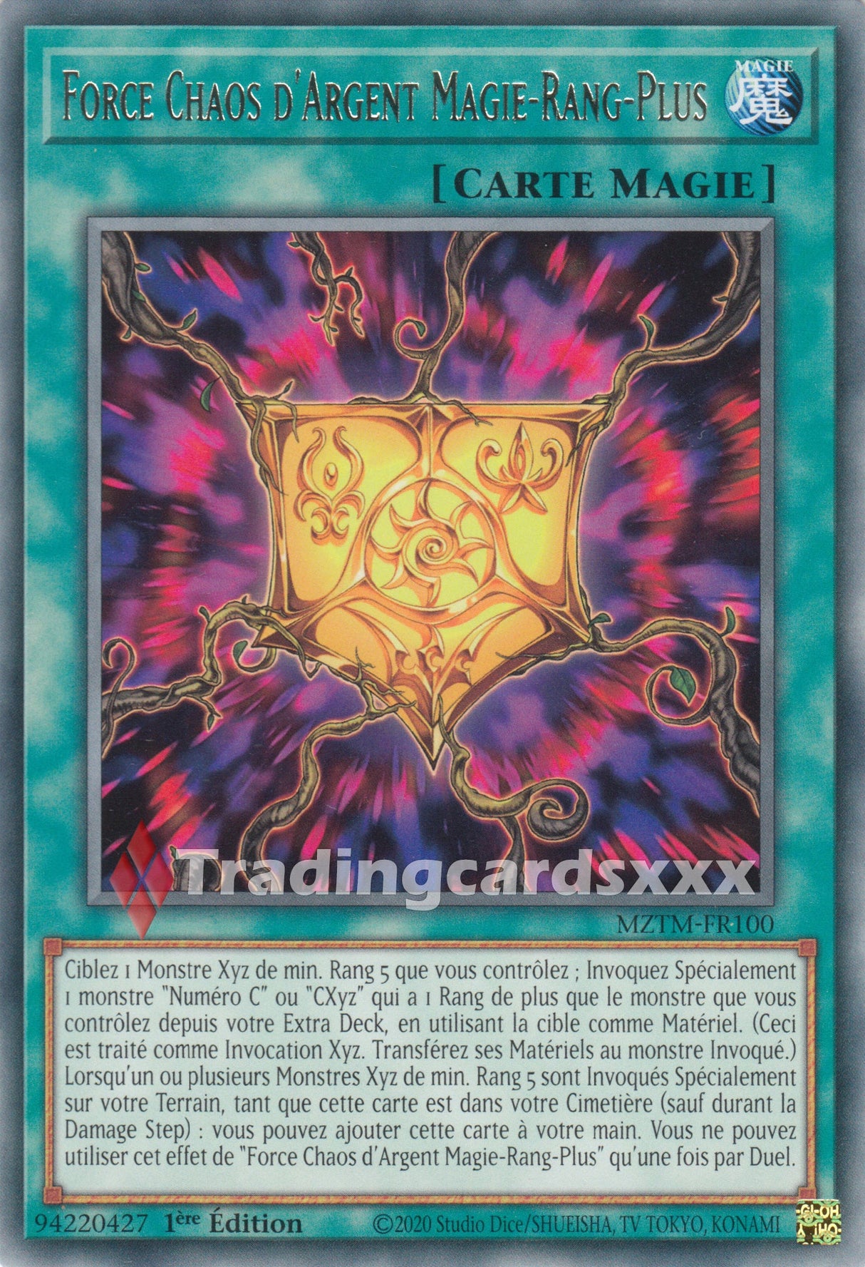 Yu-Gi-Oh! Force Chaos d'Argent Magie-Rang-Plus : R MZTM-FR100
