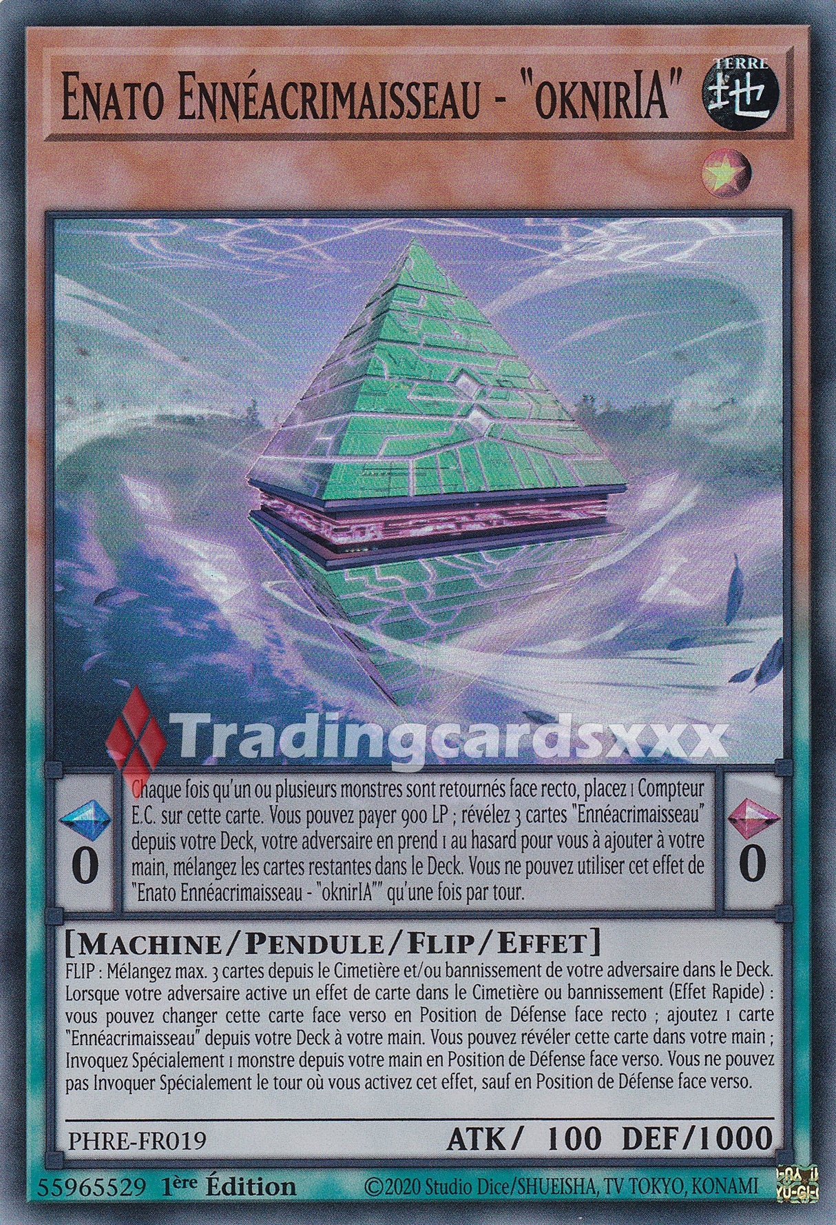 Yu-Gi-Oh! Enato Ennéacrimaisseau - "oknirIA" : SR PHRE-FR019