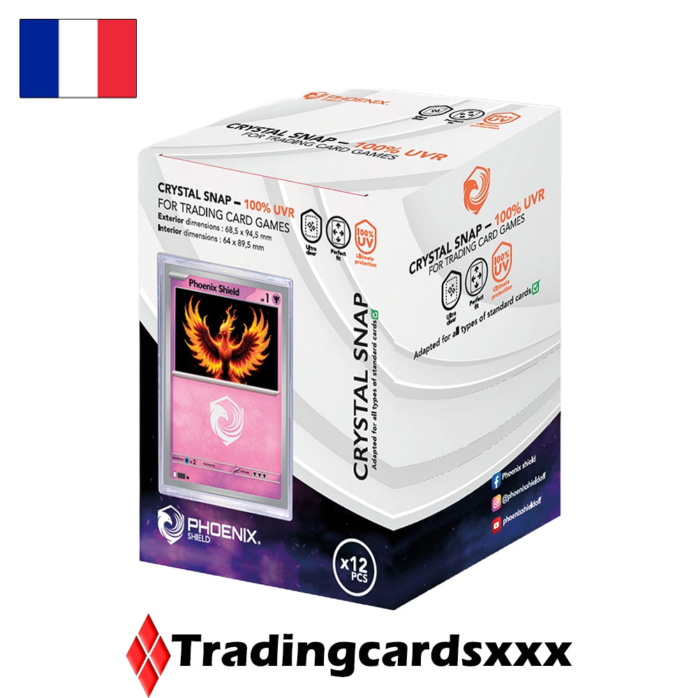 Phoenix Shield - Lot de 12 Protections en acrylique : Crystal SNAP - 100% UV