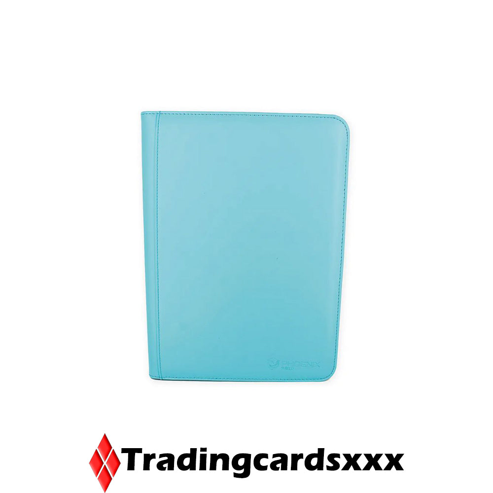 Phoenix Shield - Classeur Deluxe Zipper Album 360 cartes : Bleu Turquoise