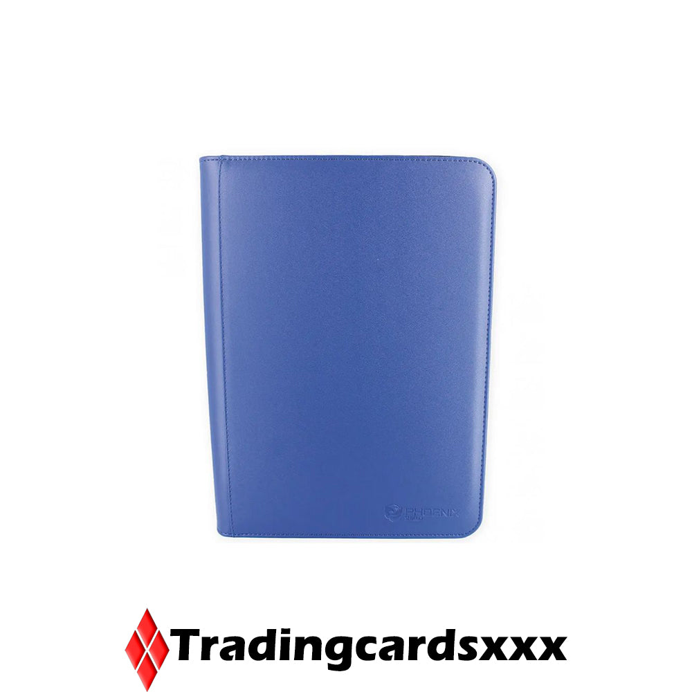 Phoenix Shield - Classeur Deluxe Zipper Album 360 cartes : Bleu Marine