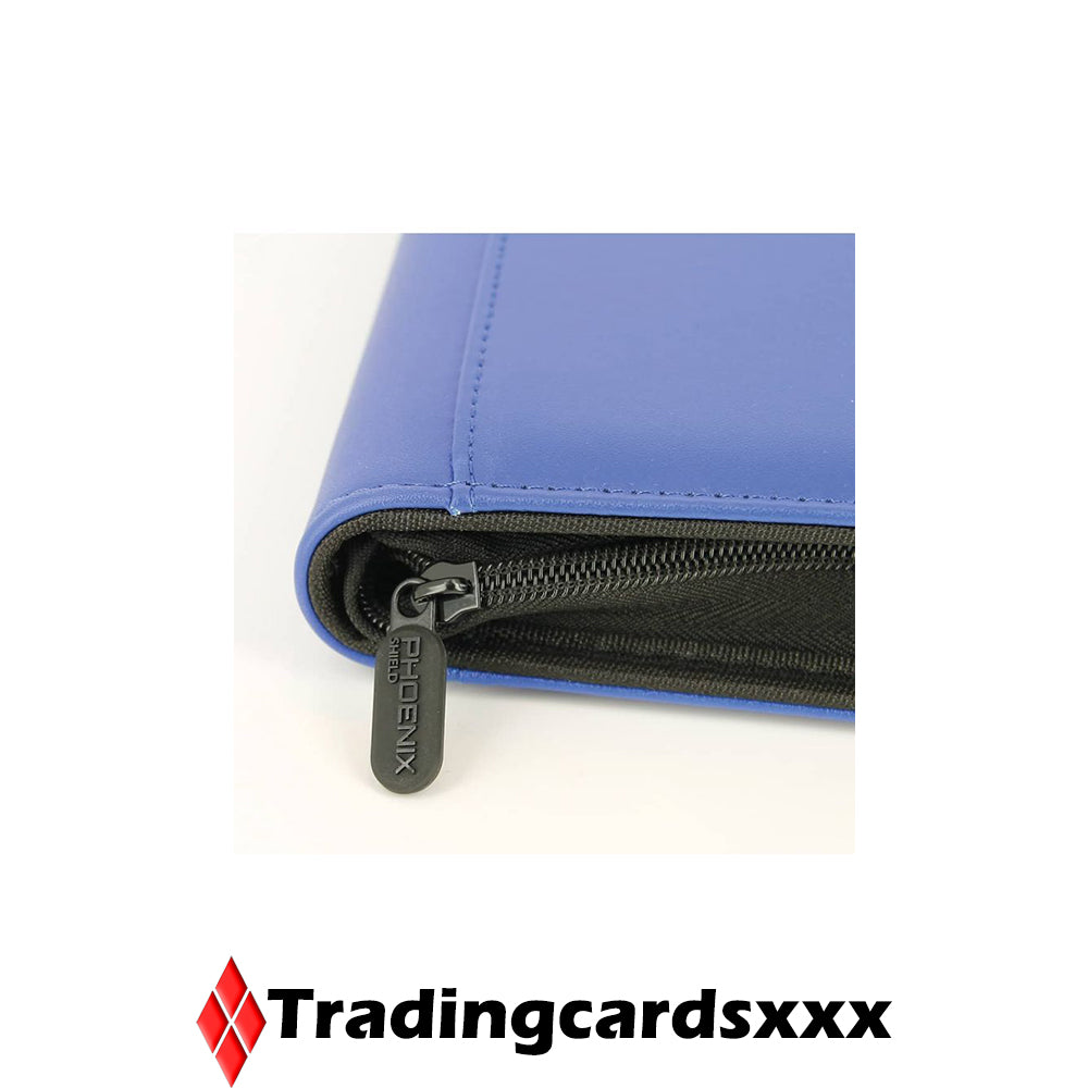 Phoenix Shield - Classeur Deluxe Zipper Album 360 cartes : Bleu Marine