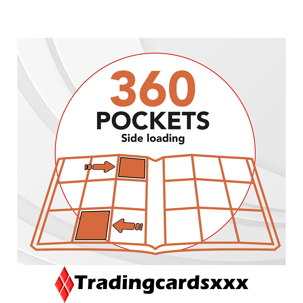 Phoenix Shield - Classeur Deluxe Zipper Album 360 cartes : Bleu Marine