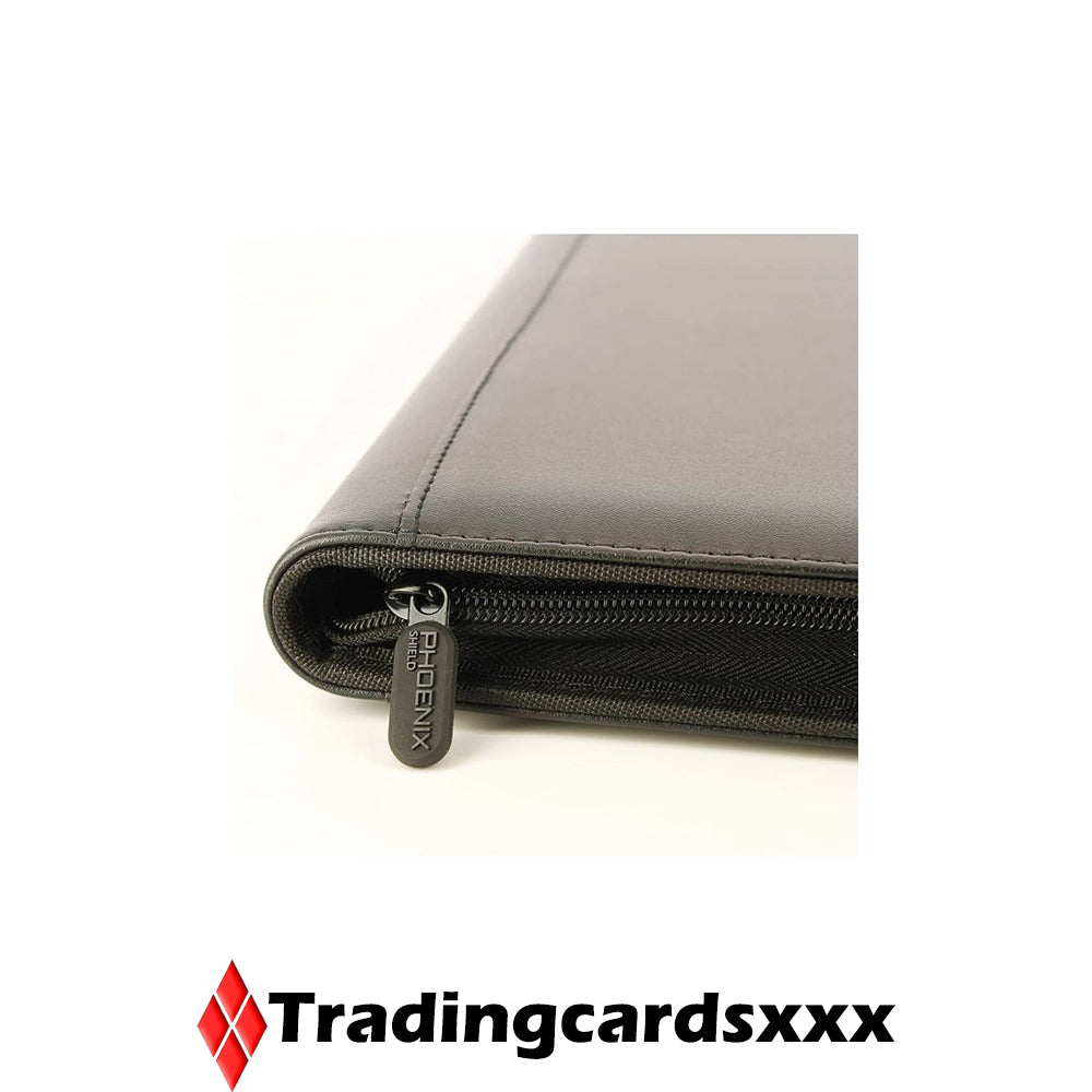 Phoenix Shield - Classeur Deluxe Zipper Album 360 cartes : Noir