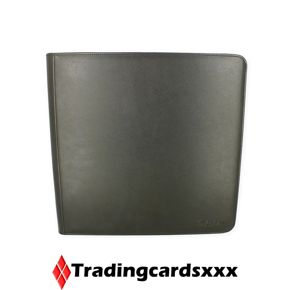 Phoenix Shield - Classeur 12-Pockets Deluxe Zipper Album 480 Toploader : Noir