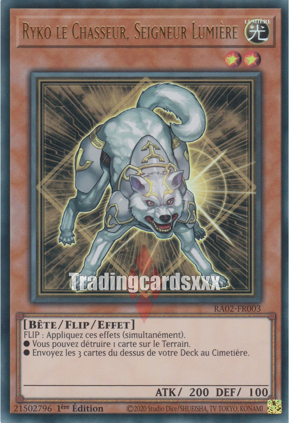 Yu-Gi-Oh! Ryko le Chasseur, Seigneur Lumière : RA02-FR003