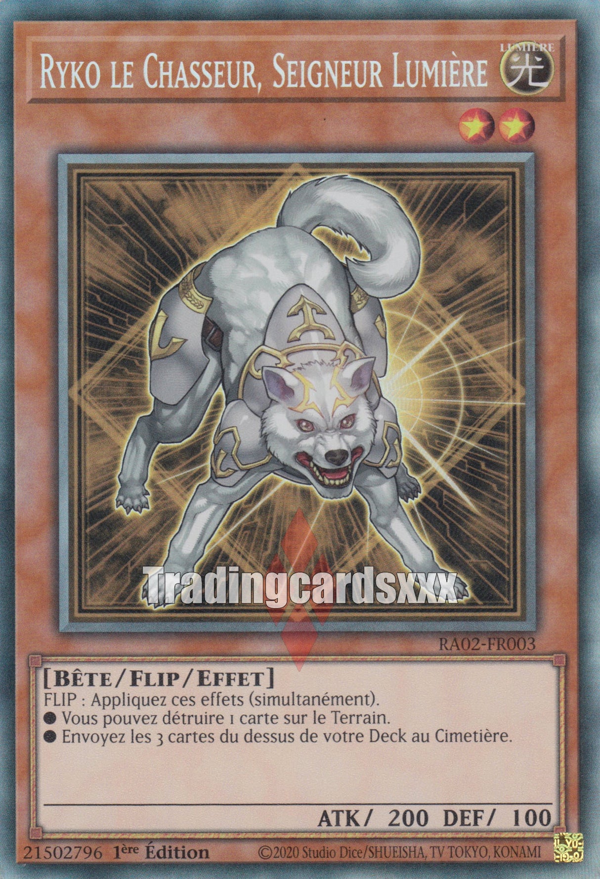 Yu-Gi-Oh! Ryko le Chasseur, Seigneur Lumière : RA02-FR003