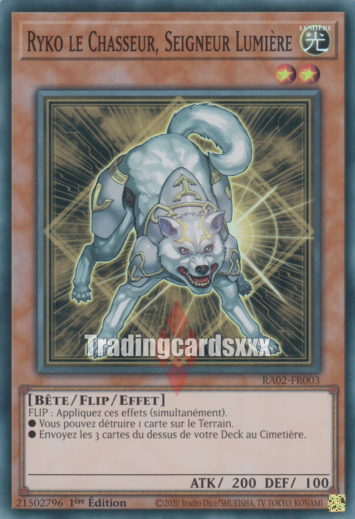 Yu-Gi-Oh! Ryko le Chasseur, Seigneur Lumière : RA02-FR003
