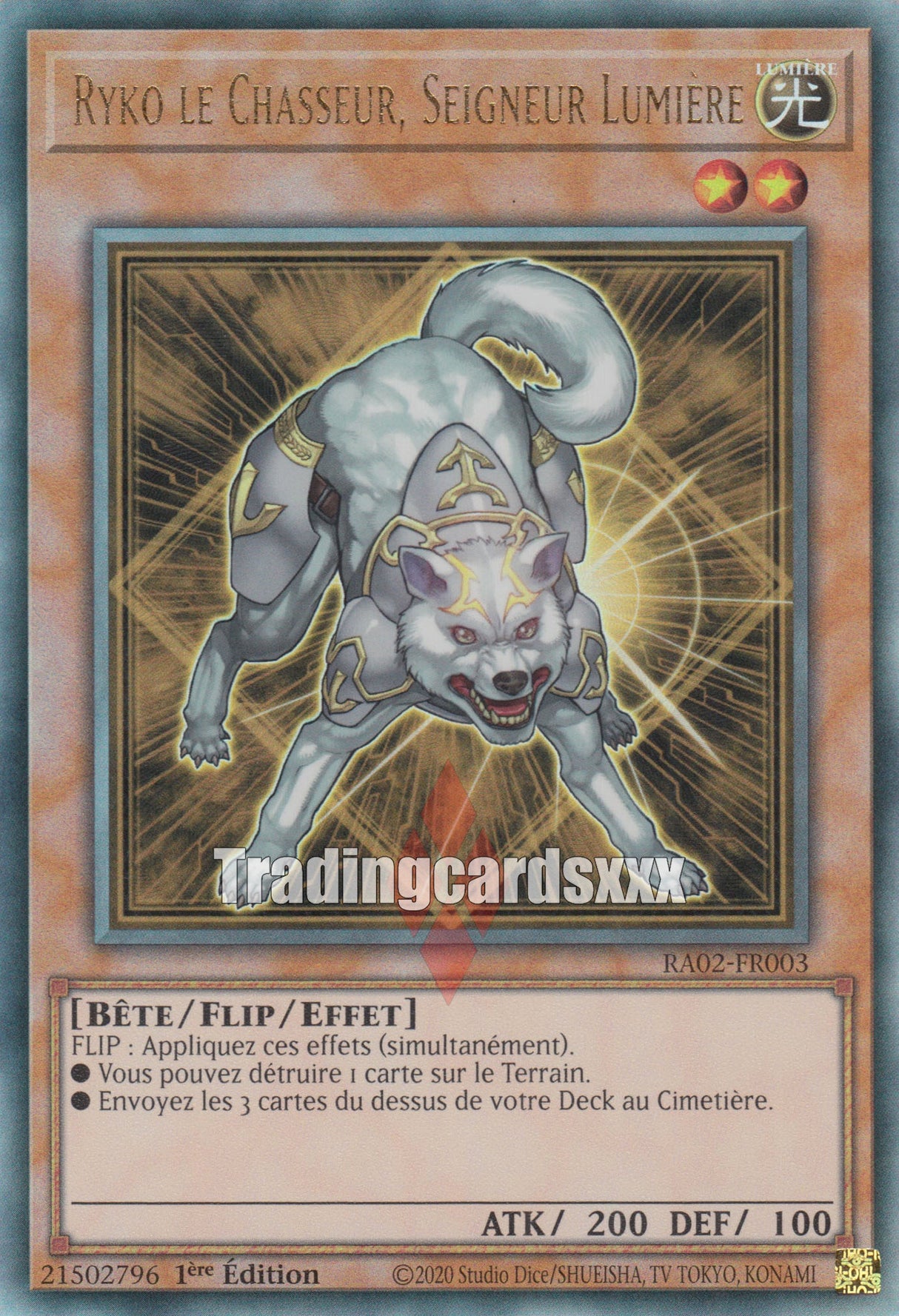 Yu-Gi-Oh! Ryko le Chasseur, Seigneur Lumière : RA02-FR003