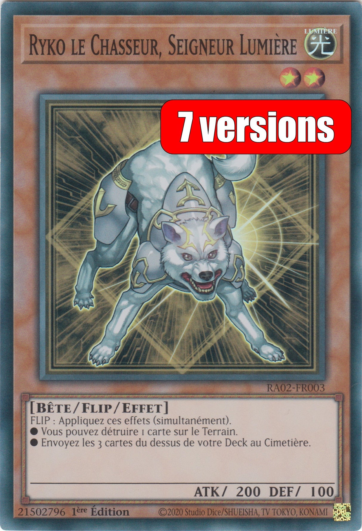 Yu-Gi-Oh! Ryko le Chasseur, Seigneur Lumière : RA02-FR003