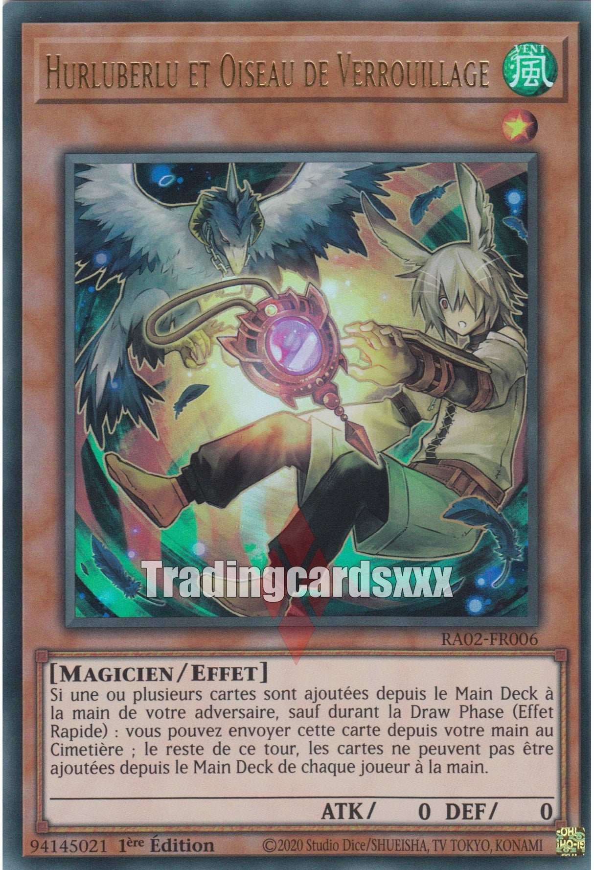 Yu-Gi-Oh! Hurluberlu et Oiseau de Verrouillage - V.2 : RA02-FR006