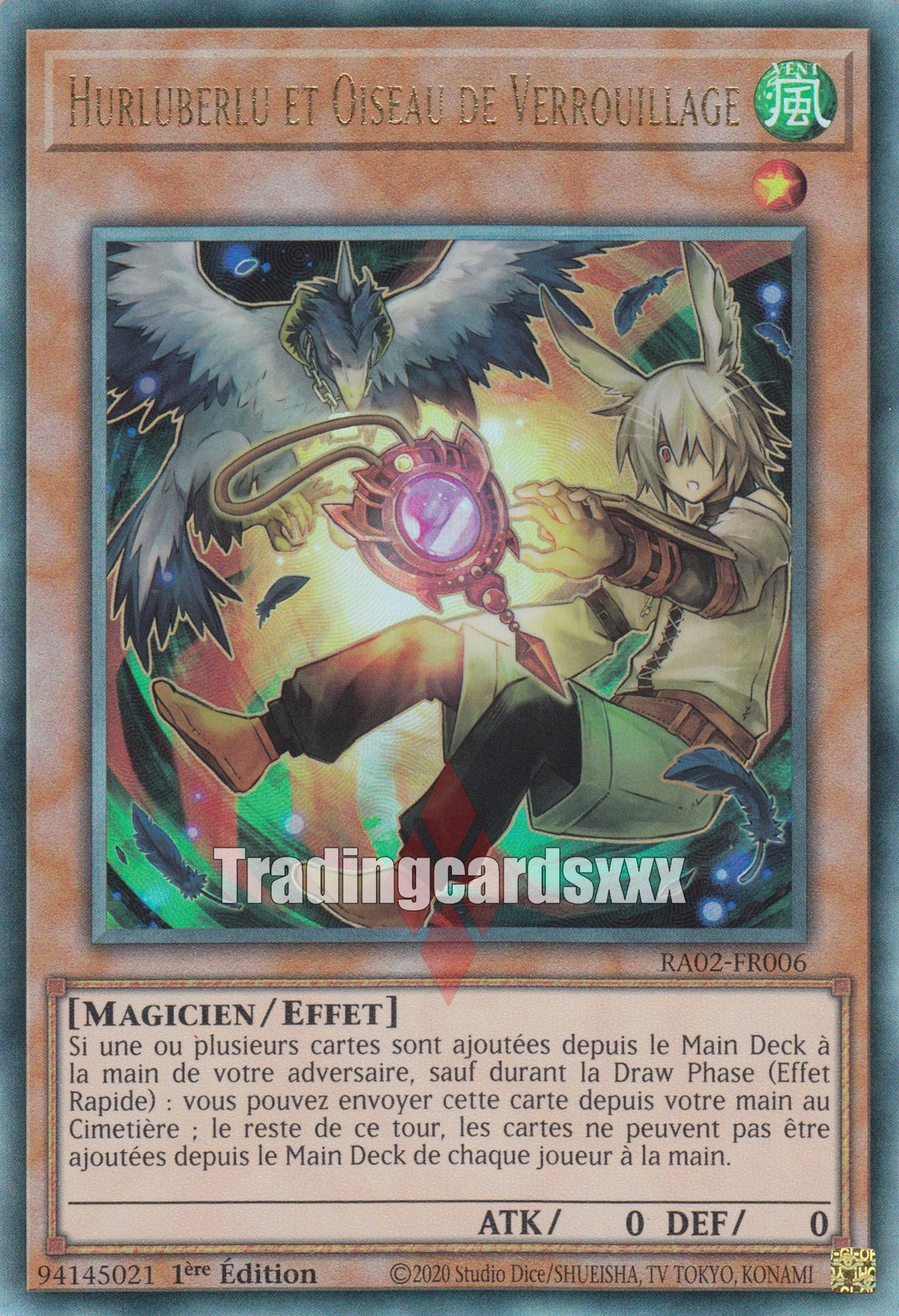 Yu-Gi-Oh! Hurluberlu et Oiseau de Verrouillage - V.2 : RA02-FR006