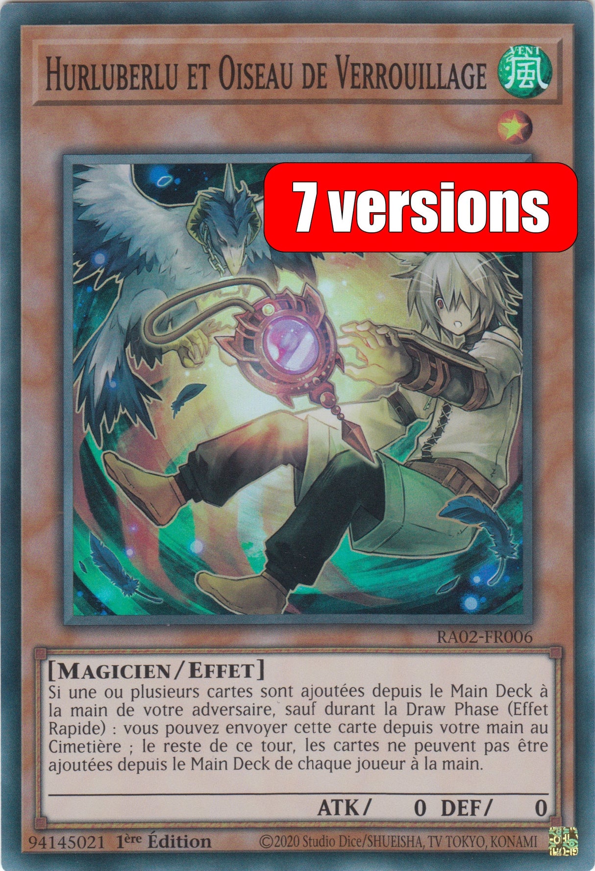 Yu-Gi-Oh! Hurluberlu et Oiseau de Verrouillage - V.2 : RA02-FR006