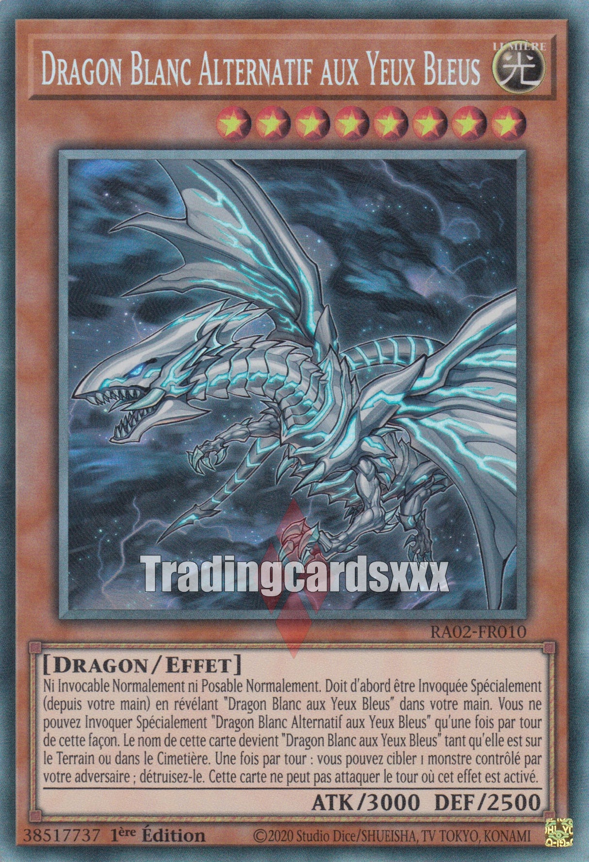 Yu-Gi-Oh! Dragon Blanc Alternatif aux Yeux Bleus : RA02-FR010